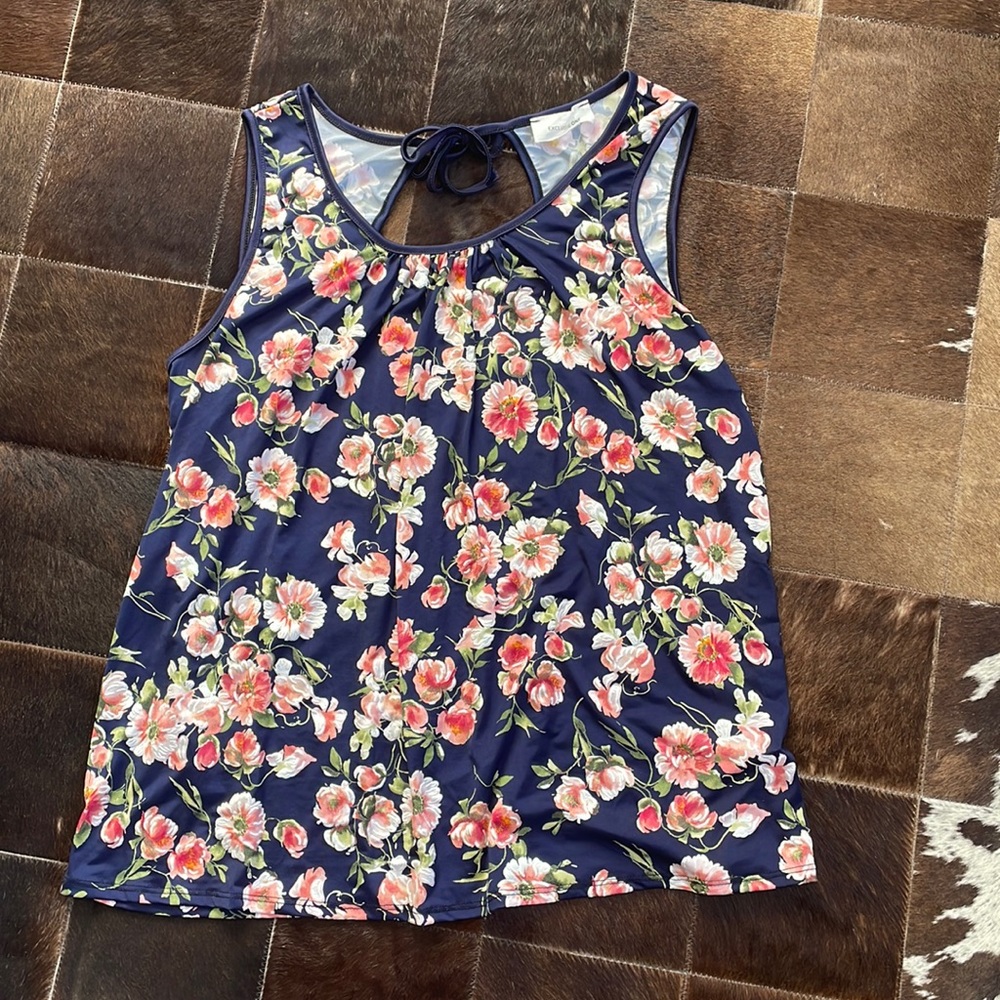 Sleeveless Floral Top